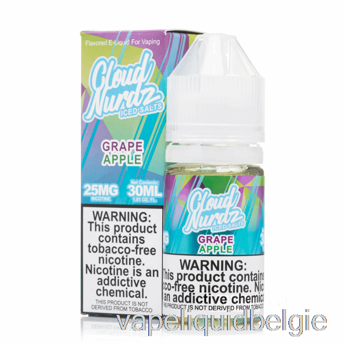 Vape Smaken Ijskoude Druivenappel - Cloud Nurdz-zouten - 30ml 50mg